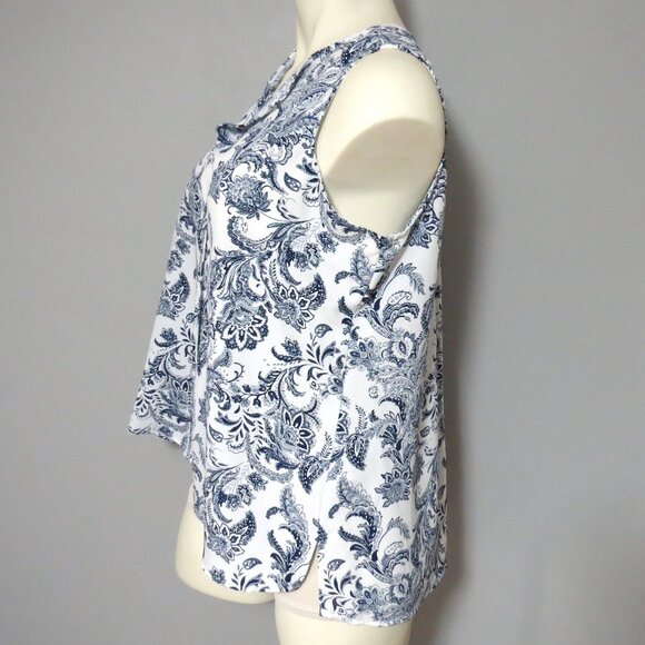 BOBEAU Paisley Blouse Size 1X - Picture 3 of 8